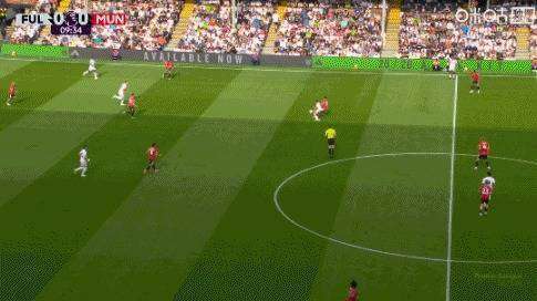 半场:曼联0-0富勒姆,巴锡送点B费失点库尼亚中柱