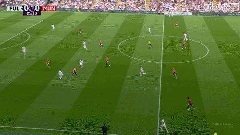 半场:曼联0-0富勒姆,巴锡送点B费失点库尼亚中柱